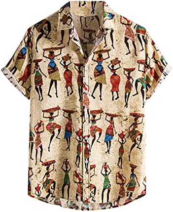Гроздобер кошули за куглање за мажи Хавајски кошула со краток ракав летно копче надолу маица опуштено вклопување на обични плажа