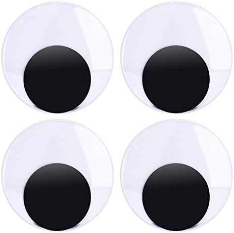 4,7 Инчни Џиновски Пластични Мрдачки Очи Со Самолепливи Занаетчиски Занаети Што Обезбедуваат Гугли Очи, Пакет од 4