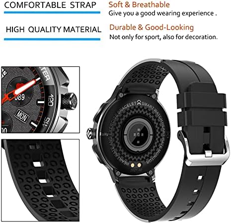 Sport Smart Watch, Pard Professional Fitness Tracker, здравствено управување со монитор за спиење на отчукувања за мажи, сиви