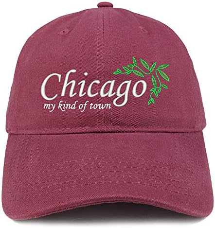 Трендовски продавница за облека Чикаго извезе памук прилагодлива капа тато капа