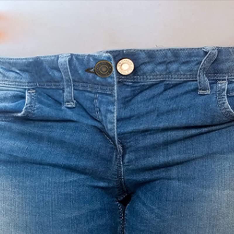 Jgqgb метално копче Extender панталони фармерки бесплатно прилагодување на половината што може да се повлече од половината на половината