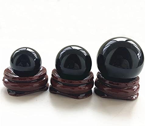 Ruitaiqin shitu 1pcs 29-30mm природна црна опсидијанска сфера мала кристална топка заздравување камен фенгшуи декорација ylsh114