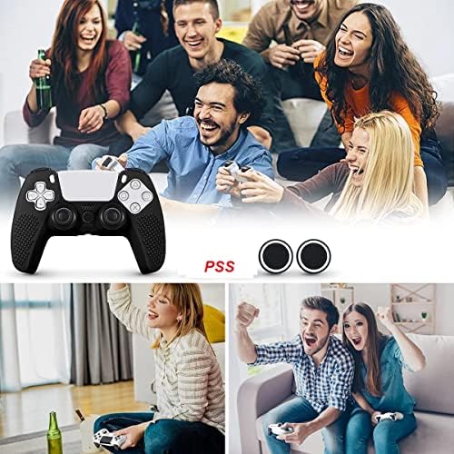 PSS PS5 Контролер Силиконски Капак Случај Анти Лизгање Заштитни Случај Ракав Испрекината Дизајн За Playstation 5 Dualsense Контролер Додатоци со