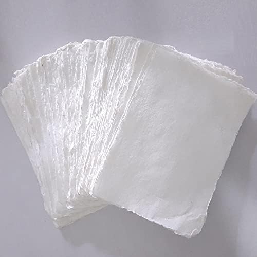 Рачно изработена памучна памучна памучна памучна хартија за печатачи лабава листови од лисја 150 gsm слонова коска бела повеќенаменска