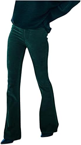 Товарни панталони озмјан За Жени Џеб Со Цврста Боја Секојдневни Панталони Со Одблесок Долги Панталони Плус Големина