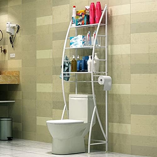 Хоккус Мултифункционални Рамки За Складирање На Мијалник За Тоалет За Стоење На Подот Од 3 Нивоа Решетка За Складирање Тоалет Со