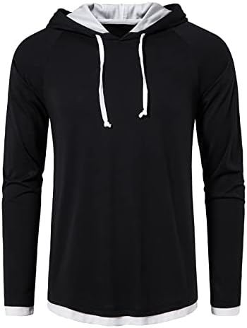 Локален мод Менс обичен моден атлетски џемпер со лесна активен олејник кошула дуксер