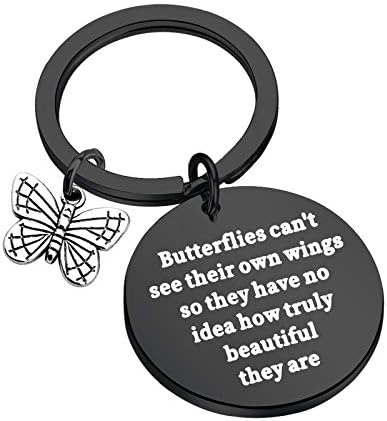 ЦЕНВА Пеперутка Приврзок За Клучеви Пеперутки Не Можат Да Ги Видат Сопствените крилја Инспиративна Пеперутка Цитат Клучеви Дипломирање