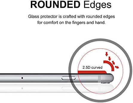 Супершилдз Дизајниран За iPhone 8 плус и iPhone 7 плус Заштитник На Екранот Од Калено Стакло, Против Гребење, Без Меурчиња