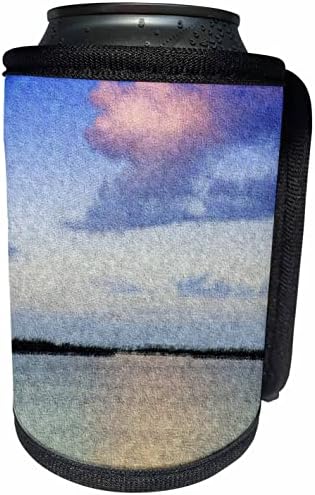3drose Слика на текстурирано сино розово небо со одраз во. - може да се лади обвивка за шише