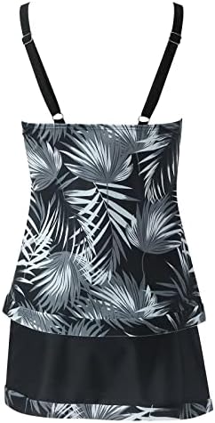 Летно бикини на Хаваи за жени пливање плус големина без ракави ладно вклопување полиестерски резервоар графички надвор од рамото