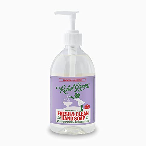 Бунтовнички зелени течни рачни сапуни - шишиња со природна сапунска пумпа - сапун за бања и кујна - миење на рацете со свеж миризнување