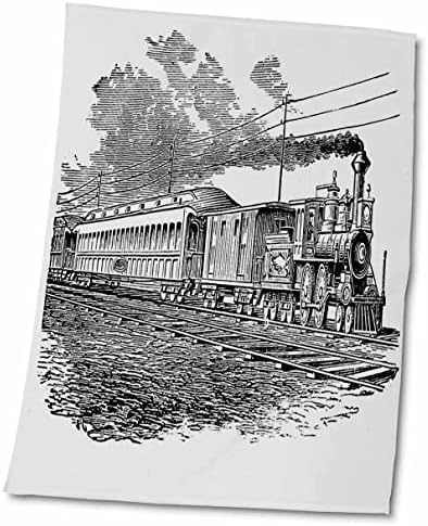 Транспортен 3дорозен флорен - скица за антички воз со пареа - крпи