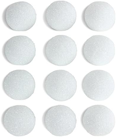 Hygloss производи бели стиропор топки за уметност и занаетчиство - 6 инчи, 6 пакувања