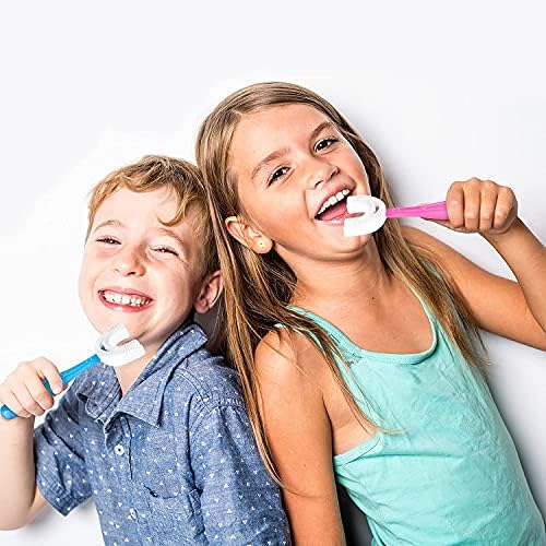 Smcares Детска четка за заби во форма во облик на ул 6-12 години, заби заби за заби рачна верзија, мека глава за четка за четка за храна, рачна