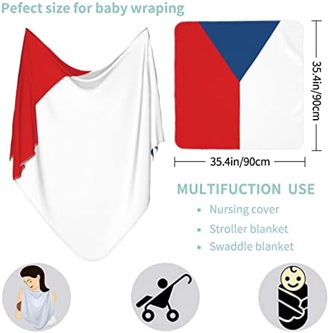 Бебе ќебето за чешки знаме кое прима ќебе за обвивка за покривање на новороденчиња за новороденчиња