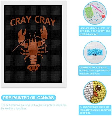 Cray Cray Labster Diamond Kit Kit Art Art Pictures DIY целосна вежба Дома Домашни додатоци Возрасни подароци за домашен wallиден