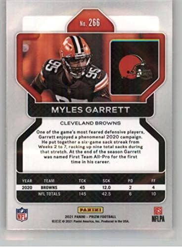 2021 Panini Prizm 266 Myles Garrett Cleveland Browns NFL Football Trading Card