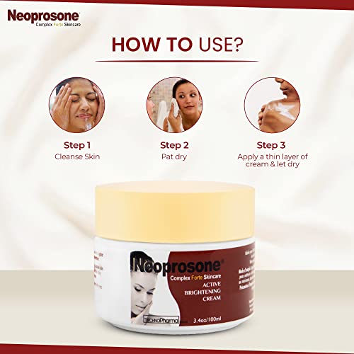 Неопрозон, крем за осветлување на кожата - 3,4 fl oz / 100 ml - Навлажнувачки крем за нерамномерен тон на кожата, за телото
