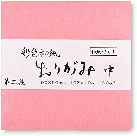 Производ на јапонски јапонски јапонски мино мино -торадиционална хартија за миење садови, 3,5 во 10 бои оригами хартија, секоја 10 / вкупно 100