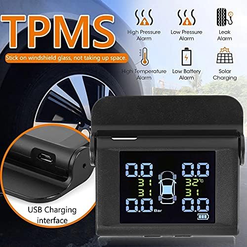 N/A CAR TPMS прилагодлив агол гума An-S07 Temp Temp Alarm System Систем за мониторинг на притисок Елементи за лични украси на делови