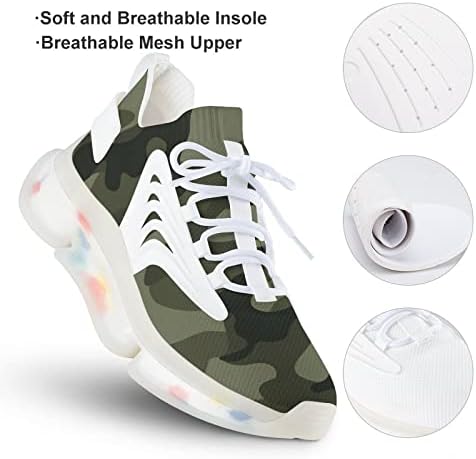 Чевли jetfdap за мажи жени камуфлажа на патни чевли за трчање спортски тенис атлетски патики подароци за момче девојче