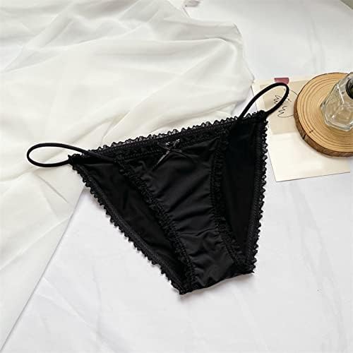 Женски држачи долна облека со висока половината женски секси шупливи отворени гаќички чипка гаќички ниски g жици за жени за жени