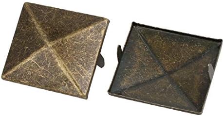Нов LON0167 20PCS 35мм квадратен облик на хартија Бред бронзен тон за сноп -книги DIY занает (20 Stücke 35mm Quadratisch Papier Brad Bronze