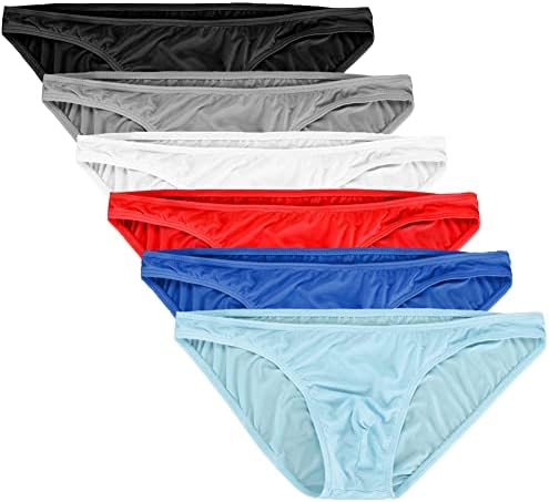 Летен код Менс основни бикини брифинзи пакуваат низок пораст мраз свилен долна облека
