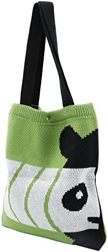 Естетска торба со торбичка со бајка естетска торба рамо торба торба тотална торба ткаена чанта хобо торба плетена тота торба
