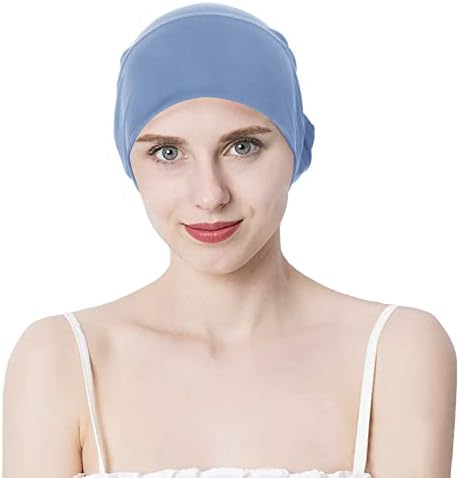 Womenените што дишат турбан за долга коса, затегнат муслимански хиџаб со каиш анти-УВ сонце заштита на главата за глава хемо капаче за глава