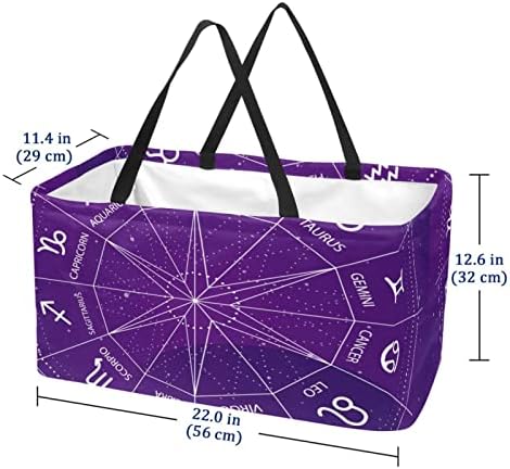 Кошница за еднократно шопинг Purple Star Starвездички диск Преносен преклопник на пикник намирници торбички за перење торба за торба за