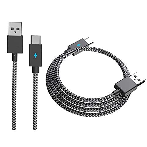 Кабел за полнење RSTAR Type-C за PS5 3M 480Mbps USB Type C кабел Брзо полнење на кабел за полнење GamePad за PS5