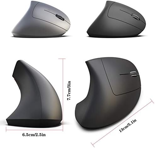 Comigeewa T29 Безжичен Bluetooth 3.0 Ergономски Дизајн На Глувчето Вертикална 2400dpi Глувци HK7