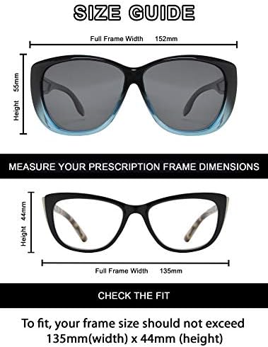 Модни Очила За Очи Поларизирани Очила За Сонце Носат За Покривање На ОЧИЛА На РЕЦЕПТ Ув Заштита