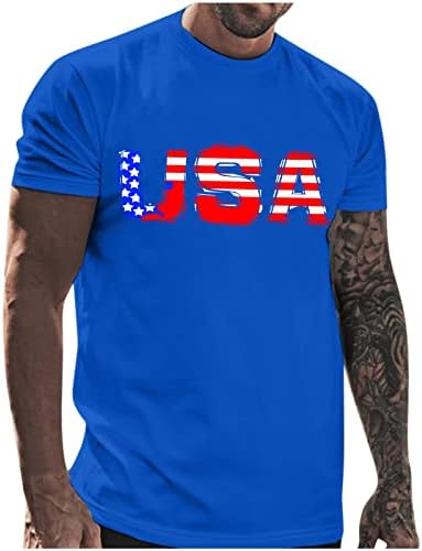 Летни мажи кошула машка летна обична маичка во САД, блуза со блуза со кратки ракави со кратки ракави, маички меки маици
