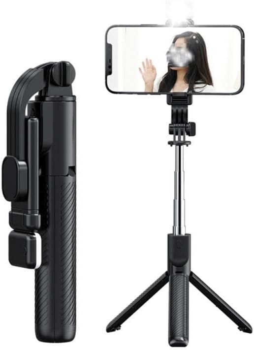 Royio Selfie Stick Slide Texture Mobile телефон селфи стап телескопски статив во живо Bluetooth Компатибилен интегрирана продолжена заграда