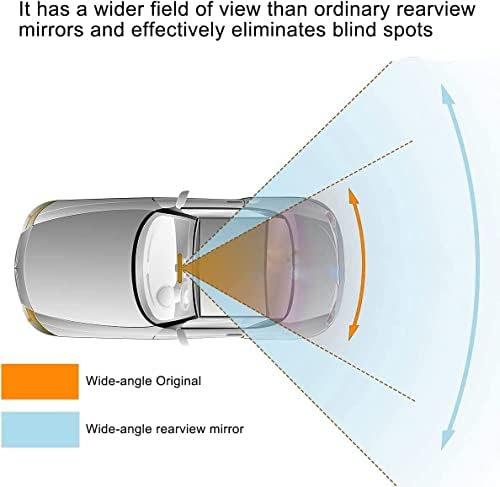 Огледало за ретровизор на автомобилот Trnoi 1pc, 11,81 инчен панорамски конвексен ретровизор, огледало за внатрешни работи на широк агол, универзален