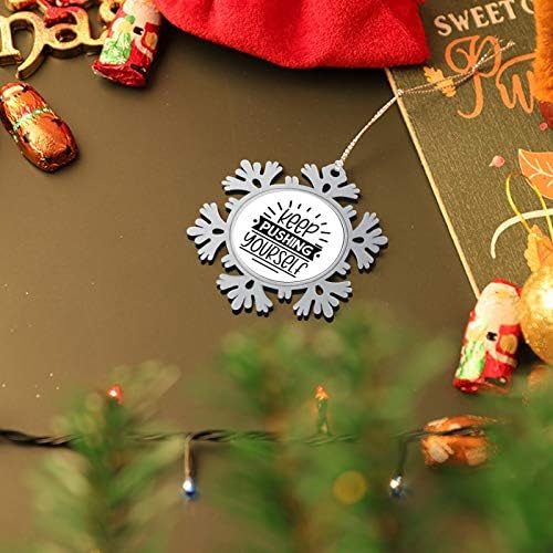 2020 Божиќен метален украс Продолжете да си притискате црно празник дома за украси за Божиќно дрво Божиќ