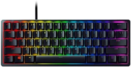 Razer Huntsman Мини 60% Тастатура За Игри: Брзи Прекинувачи На Тастатурата-Оптички Прекинувачи Со Кликање-Осветлување На Chroma RGB - Pbt