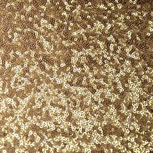 Балсакруг 54-Инчен х 4 Јарди Златни Светки Ткаенина од Занаетчиски Материјали За Шиење Со Завртки