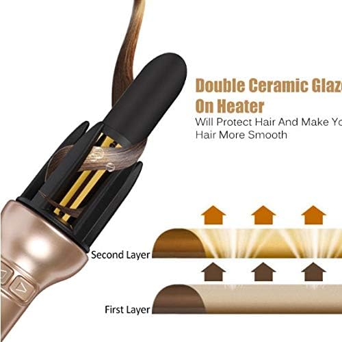 SDFGH Професионален автоматски автоматски виткање железо брановиден виткач за коса, алатки за нега на керамичко греење, алатки за