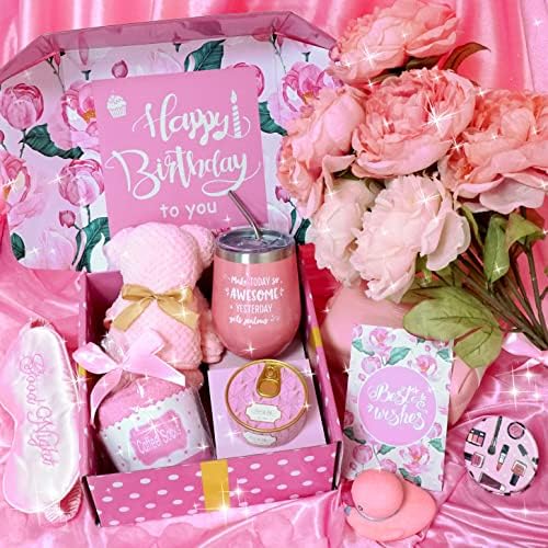 Роденденски подароци за жени - Уникатни подароци за роденден за девојки со убава кутија за подароци и спа -бања, среќен роденденски подароци