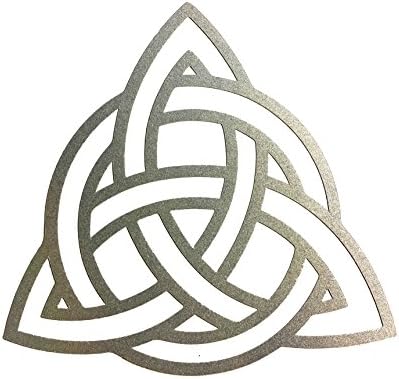 4х4 црн РЕФЛЕКТИРАЧКИ симбол на троица јазол трикетра Келтска култура Надворешна Налепница/Налепница