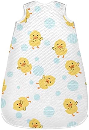 vvfelixl unisex жолти патки танцувачки торба за спиење за бебиња, ќебе за носење бебе, вреќа за спиење на бебиња, костум за