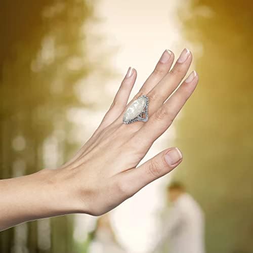 Womenените ветуваат прстени гроздобер прстен за појавување на женски подарок за накит врежан боемски ангажман прстен за жени накит бохо