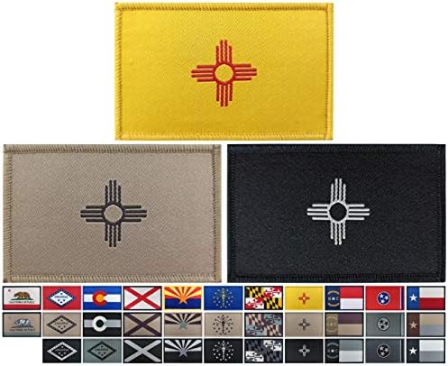 JBCD 3 пакувања во Ново Мексико знаме закрпи наведува знамиња тактичка лепенка на гордоста на знамето за облека за капаци за