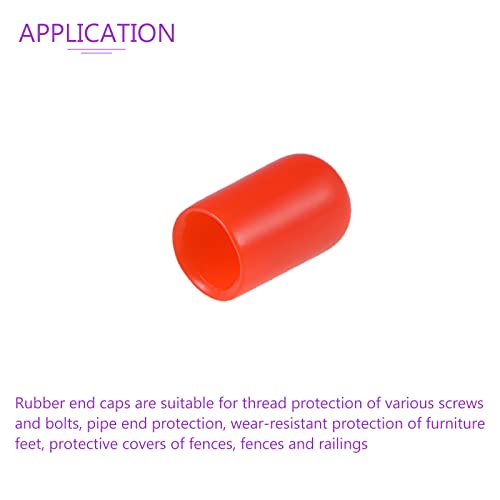 Dmiotech 100 пакет 7мм ID црвена завртка заштитети заштитени гумени капаци на завртки за цевки за мебел за завртки
