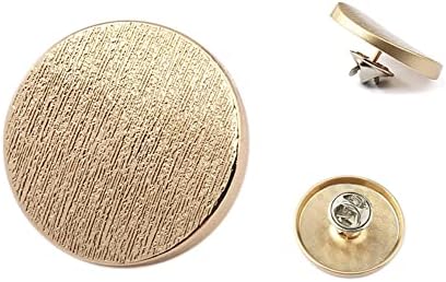 Махавимока 10 парчиња текстура Површински метални копчиња иглички без шиење и без алатки копче за инстант замена за занаетчиство
