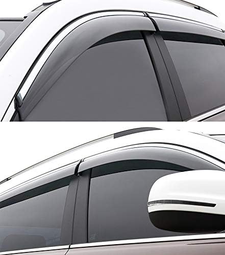 Speedlong Автомобил Прозорец Визир Вентилација Сенка Ветер Дефлектор Сонце Дожд Заштита Компатибилен Со Acura MDX 2014-2020 15